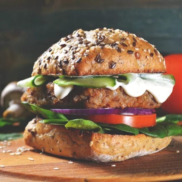 Beef Chapli Burger.
