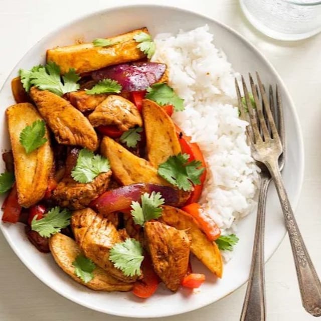 Lomo Saltado Chicken.