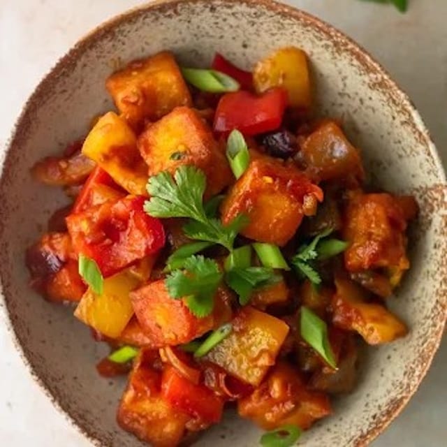 Chili Paneer.