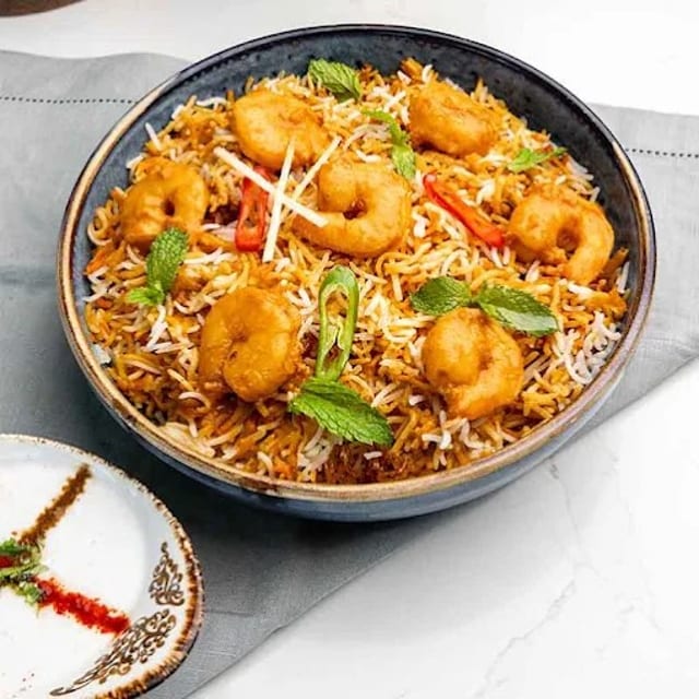 Shrimp Biryani.