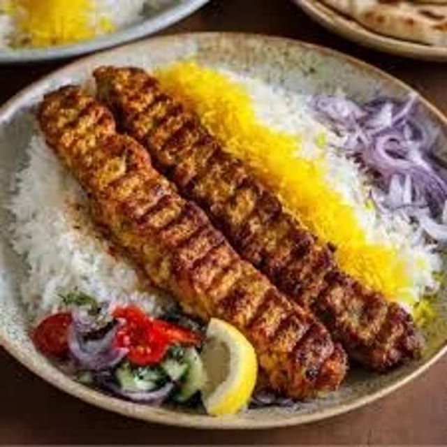 Chicken Kobideh Kabob.