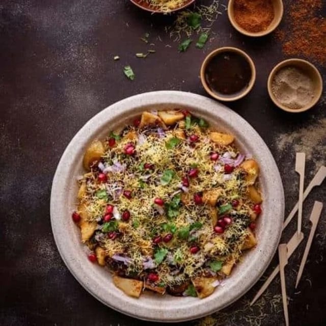 Aloo Tikki Chaat.